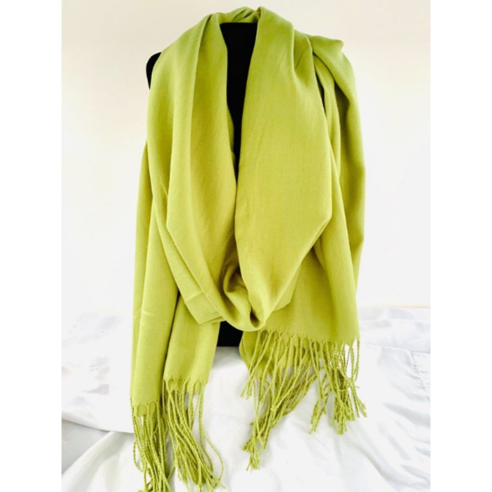 Cashmere Scarf - Grass Green